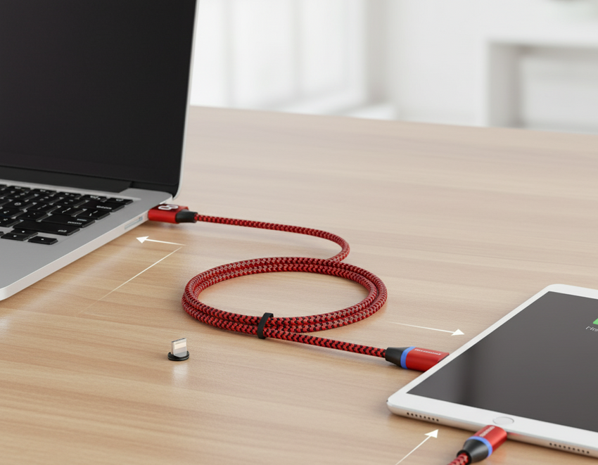 Mymanu 3 in 1 magnetic charging cable