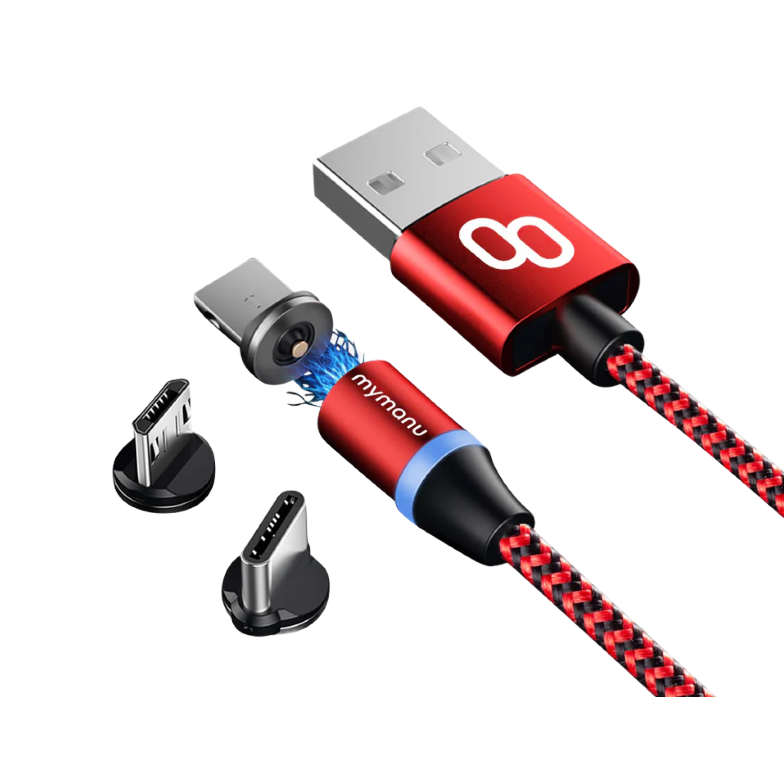 Mymanu 3 in 1 magnetic charging cable